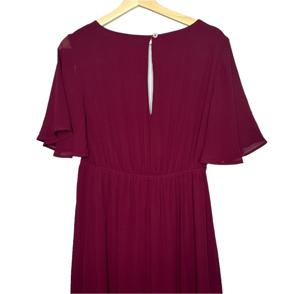 Show Me Your Mumu Emily Empire Waist Maxi Dress Merlot NEW - Picture 5 of 9